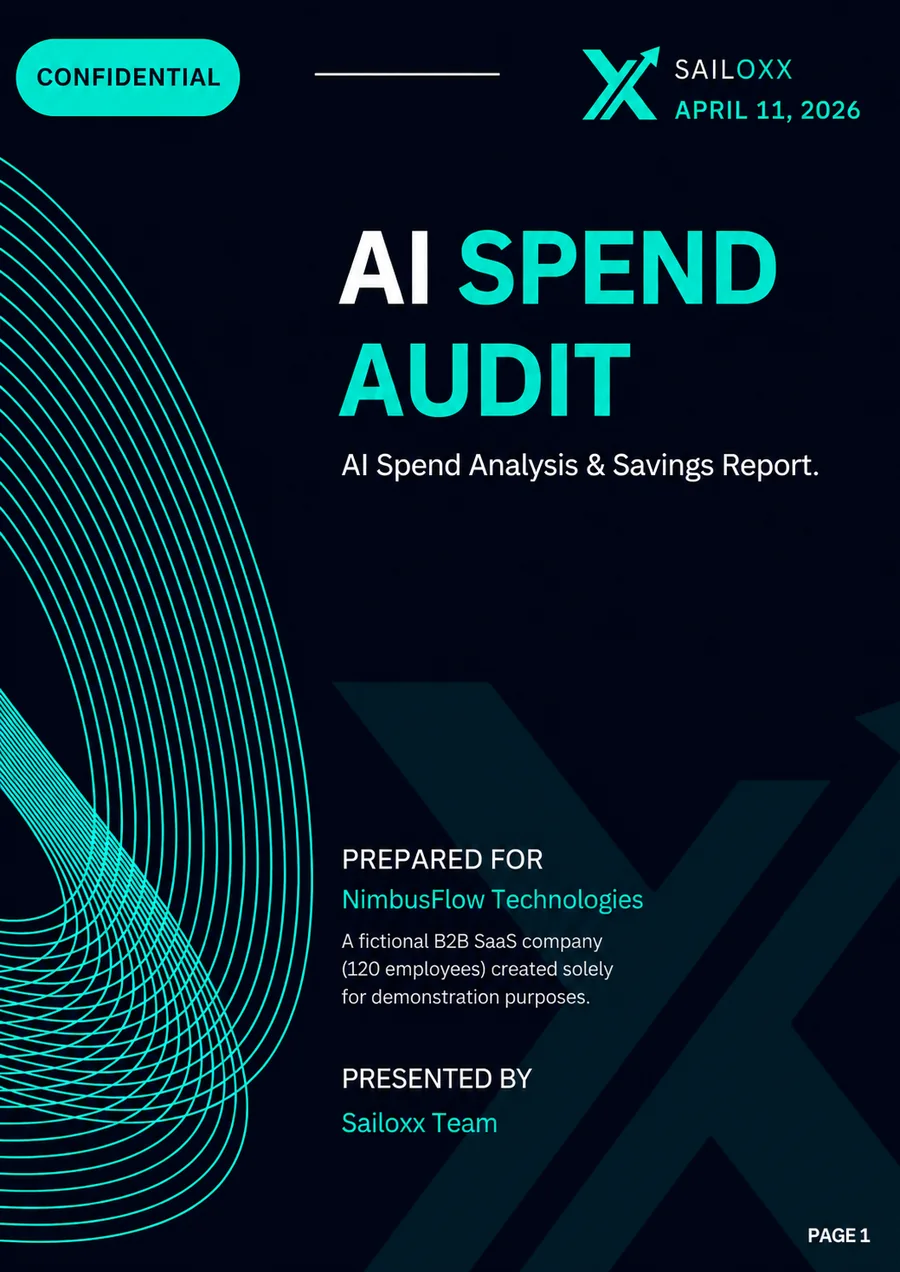 Sample AI Stack Review, page 1 of 15
