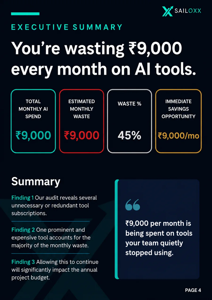 Sample AI Stack Review, page 4 of 15
